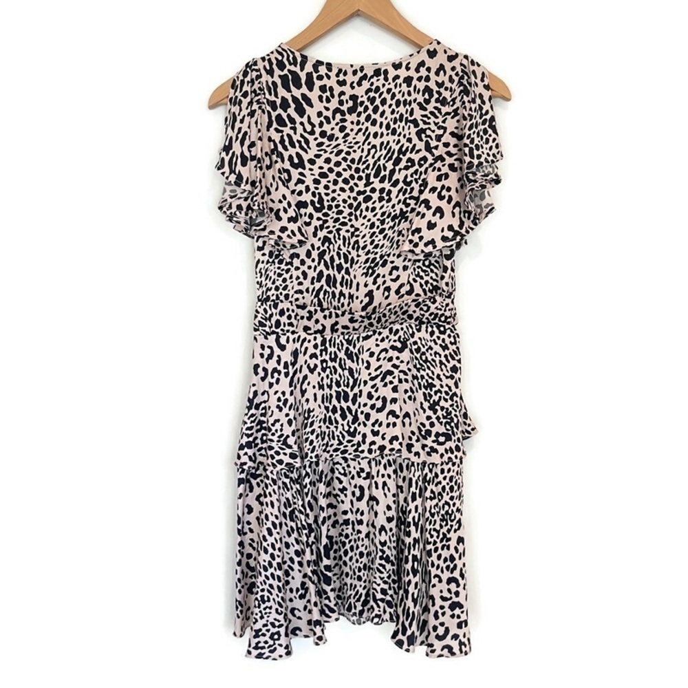 New Olivaceous Leopard Print Ruff Dress - Women's Size Small - Picture 2 of 13
